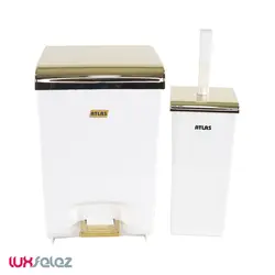 ست سطل و برس اطلس مدل زاگرس | لوکس فلز