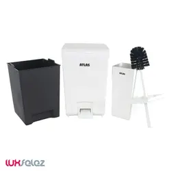 ست سطل و برس اطلس مدل زاگرس | لوکس فلز