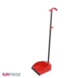 جارو و خاک انداز اطلس مدل ایستاده سپید | لوکس فلز