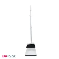 جارو و خاک انداز اطلس مدل ایستاده سپید | لوکس فلز