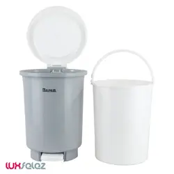 سطل باران مدل پدالی گرد متوسط | لوکس فلز