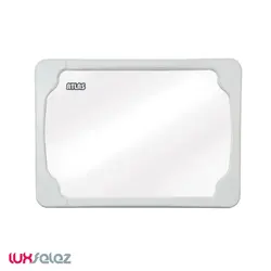 آئینه اطلس مدل البرز مینی تمام سفید 26*31 | لوکس فلز