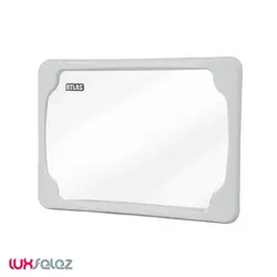 آئینه اطلس مدل البرز مینی تمام سفید 26*31 | لوکس فلز