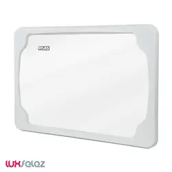 آئینه اطلس مدل البرز بزرگ تمام سفید 54*40 | لوکس فلز