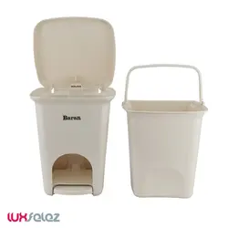 سطل باران مدل پدالی 4 گوش متوسط | لوکس فلز