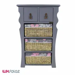 جاپیازی عروس نوین مدل سه طبقه حصیری منحنی کشو دوقلو | لوکس فلز