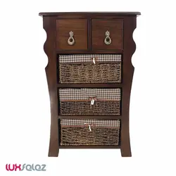 جاپیازی عروس نوین مدل سه طبقه حصیری منحنی کشو دوقلو | لوکس فلز