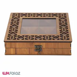 جعبه تی بگ عروس نوین چهارگوش ستاره | لوکس فلز