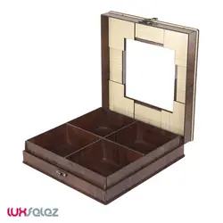 جعبه تی بگ عروس نوین چهارگوش ستاره | لوکس فلز