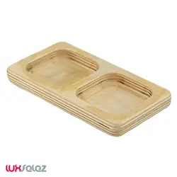 اردو خوری عروس نوین مدل چهارگوش دو خانه | لوکس فلز