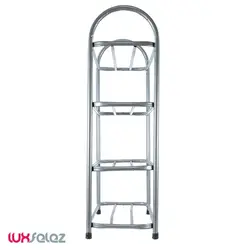 جاکفشی نوین صنعت مدل لوله ای 4 طبقه | لوکس فلز