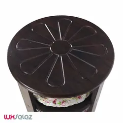 جا پیازی عروس نوین مدل سه طبقه گرد دنیز | لوکس فلز