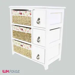 جا پیازی عروس نوین مدل سه طبقه سه کشویی | لوکس فلز