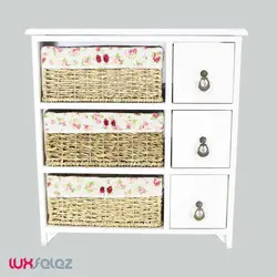 جا پیازی عروس نوین مدل سه طبقه سه کشویی | لوکس فلز