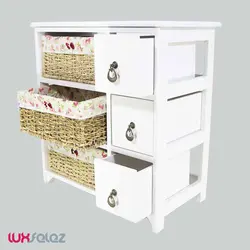 جا پیازی عروس نوین مدل سه طبقه سه کشویی | لوکس فلز