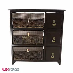 جا پیازی عروس نوین مدل سه طبقه سه کشویی | لوکس فلز