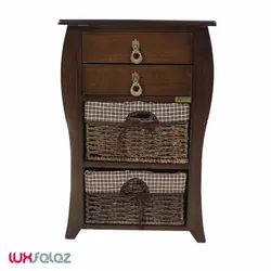 جا پیازی عروس نوین مدل دو طبقه منحنی دو کشویی | لوکس فلز