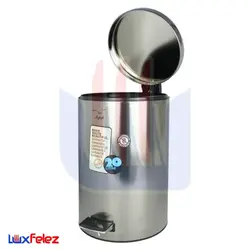 سطل پدال دار شفق مدل 20 لیتری | لوکس فلز