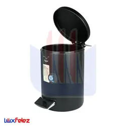 سطل پدال دار شفق مدل 6 لیتری | لوکس فلز