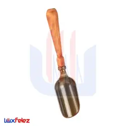 قاشق آجیل شنیا مدل دسته چوبی | لوکس فلز