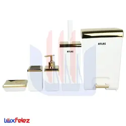 ست سرویس بهداشتی اطلس مدل 5 تکه زاگرس | لوکس فلز