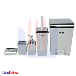 ست سرویس بهداشتی اطلس مدل 5 تکه زاگرس | لوکس فلز