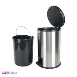 سطل پدال دار اطلس مدل هانیس 5 لیتری | لوکس فلز