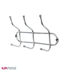 جا لباسی دکورال مدل دیوار کوب 3 شاخه | لوکس فلز