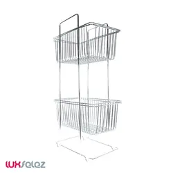 جا پیازی عروس نوین مدل پریا مستطیل دو طبقه نازک | لوکس فلز