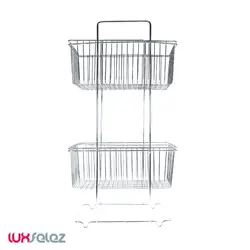 جا پیازی عروس نوین مدل پریا مستطیل دو طبقه نازک | لوکس فلز