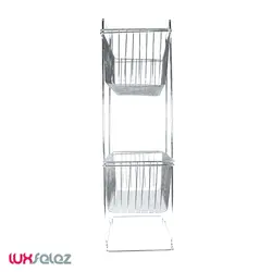 جا پیازی عروس نوین مدل پریا مستطیل دو طبقه نازک | لوکس فلز