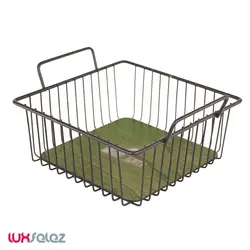 سبد سبزی عروس نوین مدل کف چوب بزرگ | لوکس فلز