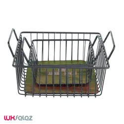 سبد سبزی عروس نوین مدل کف چوب بزرگ | لوکس فلز