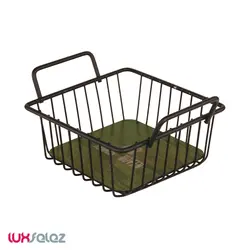 سبد سبزی عروس نوین مدل کف چوب کوچک | لوکس فلز
