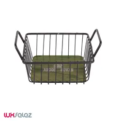 سبد سبزی عروس نوین مدل کف چوب کوچک | لوکس فلز