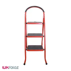 نردبان ایران پایه مدل دسته دار سه پله | لوکس فلز