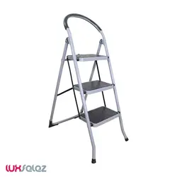 نردبان ایران پایه مدل دسته دار سه پله | لوکس فلز