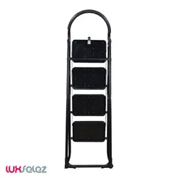 نردبان ایران پایه مدل دسته دار چهار پله | لوکس فلز