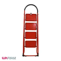 نردبان ایران پایه مدل دسته دار چهار پله | لوکس فلز