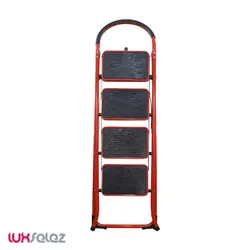 نردبان ایران پایه مدل دسته دار چهار پله | لوکس فلز