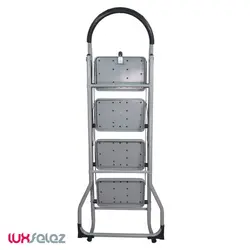 نردبان ایران پایه مدل دسته دار چهار پله | لوکس فلز