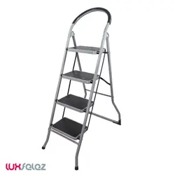 نردبان ایران پایه مدل دسته دار چهار پله | لوکس فلز