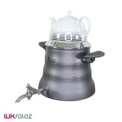 کتری و قوری نِزار مدل 3027 استیل | لوکس فلز