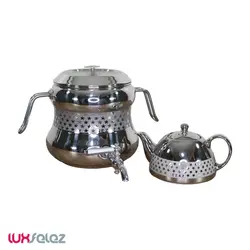 کتری و قوری نِزاز مدل 4036 استیل | لوکس فلز