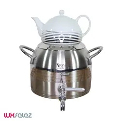 کتری و قوری نِزاز مدل 2600 استیل | لوکس فلز