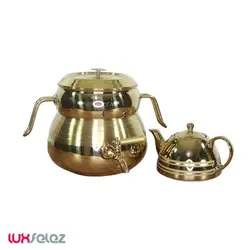 کتری و قوی نِزاز مدل 3036 استیل طلایی | لوکس فلز