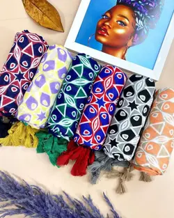 روسری پاییزه اسپینر منگوله دار (1198) | مادام بلا | شال دخترانه | روسری دخترانه