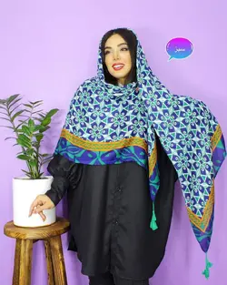 روسری پاییزه اسپینر منگوله دار (1198) | مادام بلا | شال دخترانه | روسری دخترانه