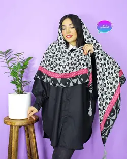 روسری پاییزه اسپینر منگوله دار (1198) | مادام بلا | شال دخترانه | روسری دخترانه