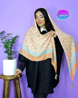 روسری پاییزه اسپینر منگوله دار (1198) | مادام بلا | شال دخترانه | روسری دخترانه